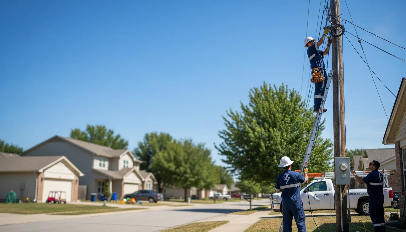 Residential electrician providing installation services in Lairdsville, PA